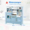 Dětská kuchyňka COSTWAY s příslušenstvím, dřevěná kuchyňka Náhled obrázku produktu 3