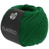 A ball of green yarn with a black label. Produktbild-Vorschau