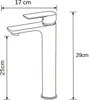 Mexen Alfa rubinetto lavabo alto, nero/cromo - 745710-71 Anteprima dell’immagine prodotto 2