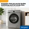 Exquisit Waschmaschine 6 kg schmal 42 cm | Energieklasse A Produktbild-Vorschau 3