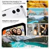 Collage of marketing images showcasing camera features and sample photos. Podgląd zdjęcia produktu