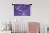 MuchoWow® Wandteppich Wandbehang Narwal - Weltraum - Farben Produktbild-Vorschau 2