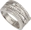 Breiter Ring Damenring aus 925 Silber & Zirkonia weiß Produktbild-Vorschau 1