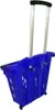 Carrello spesa Cestino con ruote 38L BLU Anteprima dell’immagine prodotto 3