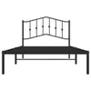 vidaXL Struttura letto con testiera in metallo nero 107x203 Anteprima dell’immagine prodotto 9