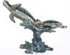 Casablanca Figur Schildkröten - Poly blau-silber-farbig auf Produktbild-Vorschau 2