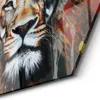 DEQOART Glasbild Echtglas 40x35 cm 'Wildes Farbenspiel' Produktbild-Vorschau 5