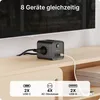 VOOMY 8-in-1 Heim Mehrfachsteckdose mit 20W USB-C – 4-Fach, Produktbild-Vorschau 2