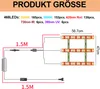 Diagram showing the wiring and dimensions of a grow light setup. Náhľad obrázku produktu