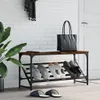 vidaXL Stojan na boty kouřový dub 90x30x45 cm odvozený Náhled obrázku produktu 2