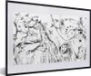 MuchoWow® Gerahmtes Poster Wasserfarben - Tiere - Dschungel Produktbild-Vorschau 1