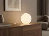 Kleine LED Tischlampe mit Glaskugel Weiß, dimmbare Produktbild-Vorschau 8