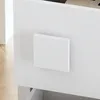 Großer Nachttisch 80x40x70cm Weiß mit 2 Schubladen, Produktbild-Vorschau 4