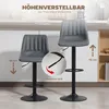 HOMCOM 2er Set Barhocker 91-111 cm Höhenverstellbarer Produktbild-Vorschau 5