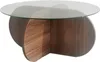 Skye Decor, Bubble - Walnut, tavolini, noce, vetro, 75 x 35 Anteprima dell’immagine prodotto 6