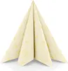 Spanlin-Bio Serviette Rita in Creme Gelb, 40 x 40 cm, 30 Produktbild-Vorschau 2