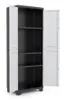 Keter Linear Cabinet, Šedá, Strieborná, 4 police/políc, Náhľad obrázku produktu 10