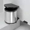 WESCO Poubelle à encastrer ronde - inox / noir, 13 litres Voir les images du produit 5