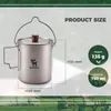 Qunature Tasse légère en titane 750 ml Tasse à café de Voir les images du produit 5