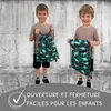 HECKBO Sac à cordon enfant avec motif dinosaures | Sac de Voir les images du produit 5