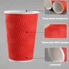 CANDeal Einweg-Kaffeetassen mit Deckel und Strohhalmen - Produktbild-Vorschau 3