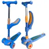 Dreirädriger Kinderroller 2-in-1 mit Sitz, LED-Rädern, Produktbild-Vorschau 2