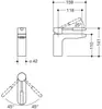 HEWI AQ1.12M10260 ET Einhebel-Waschtischmischer, pulver. Produktbild-Vorschau 2
