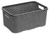 Cassettiera in rattan - 3 cestini antracite Anteprima dell’immagine prodotto 6