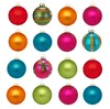 Weihnachtskugeln Glas 4-8cm mit Motiv 40er Set - Mille Produktbild-Vorschau 2