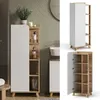 Mobiletto bagno Vicco Karen Sonoma/Bianco 50 x 128 cm con Anteprima dell’immagine prodotto 2