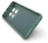 The inside of a green phone case is shown against a white background. Produktbild-Vorschau