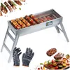 Vilde | Campinggrill Edelstahl Klappbar - 73x21x37 cm - Produktbild-Vorschau 12