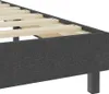 vidaXL Boxspring-Bettgestell Grau Stoff 160x200 cm Produktbild-Vorschau 6