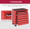 DURHAND dílenský vozík s kolečky, vozík na nářadí se 7 Náhled obrázku produktu 4