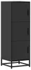 vidaXL Hoge kast, zwart, 35,5 x 35 x 106,5 cm, van Productafbeelding-voorbeeld 2