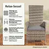 Mucola krzesło ogrodowe regulowany fotel ogrodowy Podgląd zdjęcia produktu 2