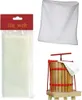 A collection of items for pressing fruit or making wine, including filter bags and a press. Produktbild-Vorschau