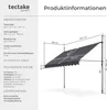 tectake® Klemmmarkise mit Handkurbel einfache Montage Produktbild-Vorschau 5