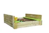 Wendi Toys Bac à sable en bois "Delux" avec sièges, y Voir les images du produit 2