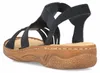 Rieker dámske topánky Sandalette Black Leisure, Veľkosť Náhľad obrázku produktu 26