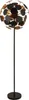 Stehleuchte Metall 162 cm hoch in Schwarz Gold E14 Produktbild-Vorschau 1