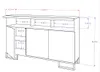 Große Kommode Fernsehschrank LUNA 3D Golden Craft Produktbild-Vorschau 4