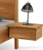 Bett 140x200 cm mit Kopfteil und 2 Nachttischen, Eiche Produktbild-Vorschau 5