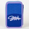Dvoupatrový školní penál Stitch modrý - vybavený Náhled obrázku produktu 10