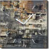Coloray Uhr auf Leinwand 30x30 cm Wand Uhr Dekoration Produktbild-Vorschau 1