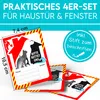 HUND IST KÖNIG Aufkleber Haustier Rettung für Tür & Fenster Produktbild-Vorschau 2