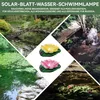 2er Set Solar Teichlampe Seerose, schwimmende LED Solar Produktbild-Vorschau 7