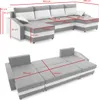 Ecksofa SPARTA U-FORM mit Schlaffunktion BONELL - Eckcouch Produktbild-Vorschau 7