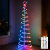 1,8m LED Spiral Weihnachtsbaum RGB mit Stern, Produktbild-Vorschau 1