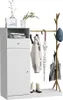 Armoire vestiaire Vicco Liria blanc/bambou 100x145cm avec Voir les images du produit 6